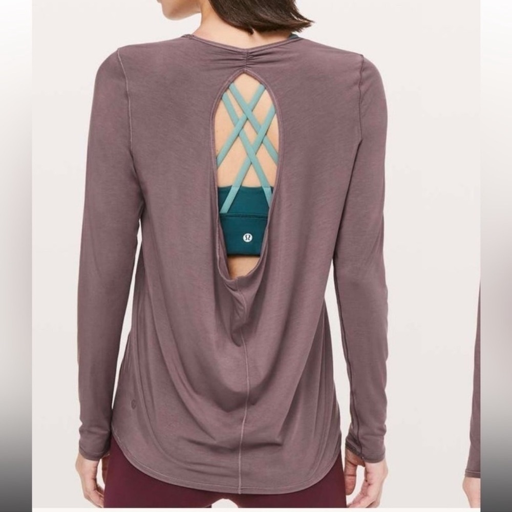 Lululemon Long Sleeve Maroon SZ 12/14 EUC